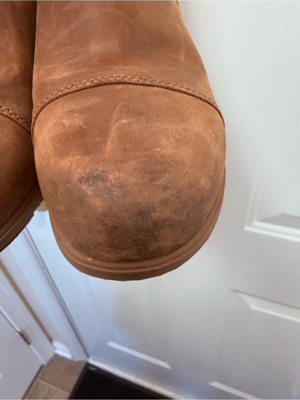 Sorel Light Brown Evie II Leather Wedge Boots 8.5 Gorpcore Outdoor Winter - Picture 8 of 8